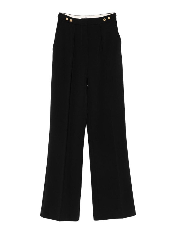 ELISABETTA FRANCHI: Pantalones casual - Pantalón Casual - Negro