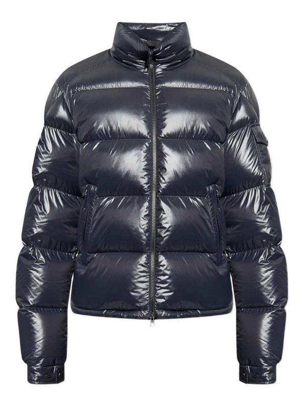 MONCLER: padded jackets - Black Short  Down Jacket