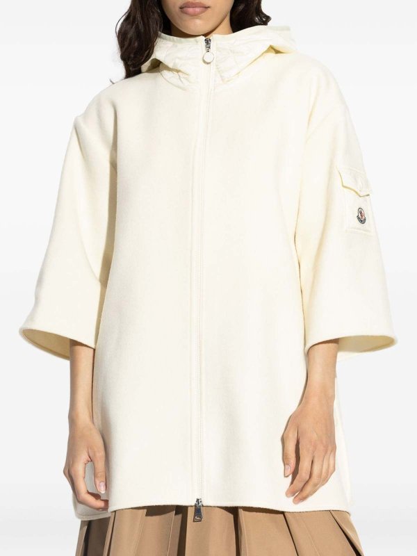 MONCLER: Kurze Mäntel online - Kurzer Mantel - Beige