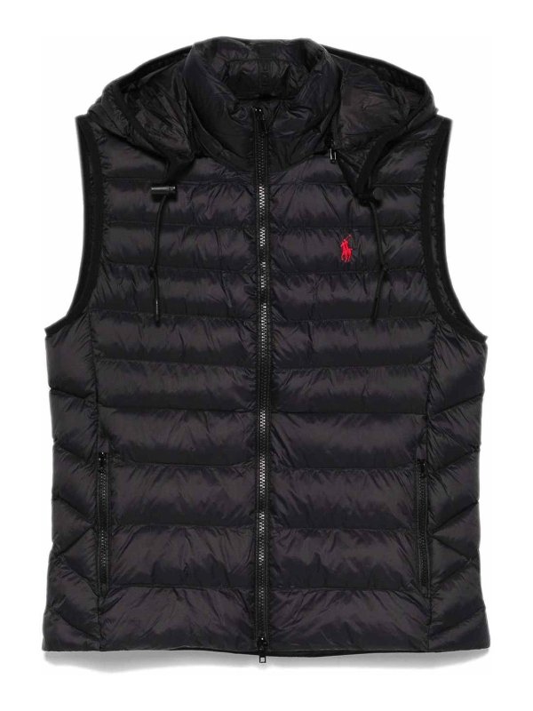 POLO RALPH LAUREN: Chaquetas y Chaquetones acolchados - Chaqueta Alcochada - Negro
