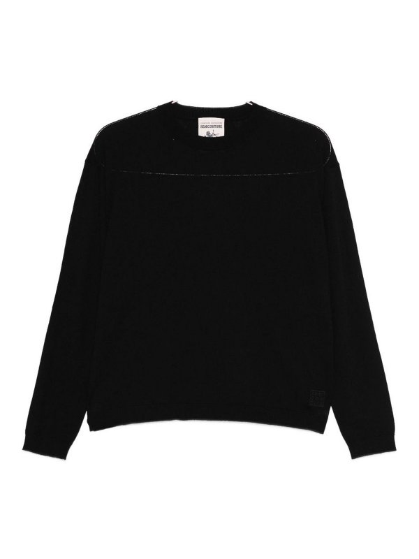 Semicouture: maglia collo rotondo - Maglione