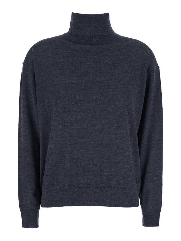 Semicouture: Rollkragenpullover  und Polo-Ausschnitt - Rollkragenpullover - Grau