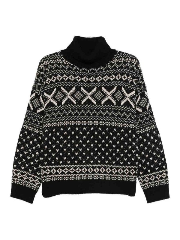 Semicouture: Turtlenecks & Polo necks - Black  Turtleneck Sweater