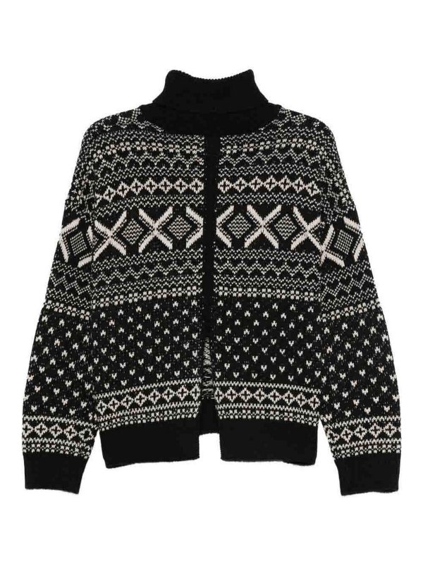 Semicouture: Turtlenecks & Polo necks online - Black  Turtleneck Sweater