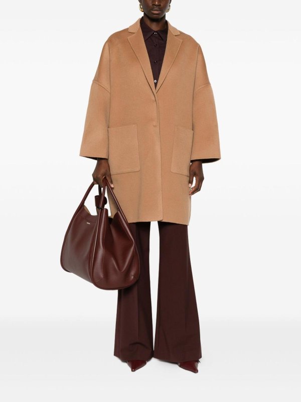 Camel Wool Coat shop online: Semicouture