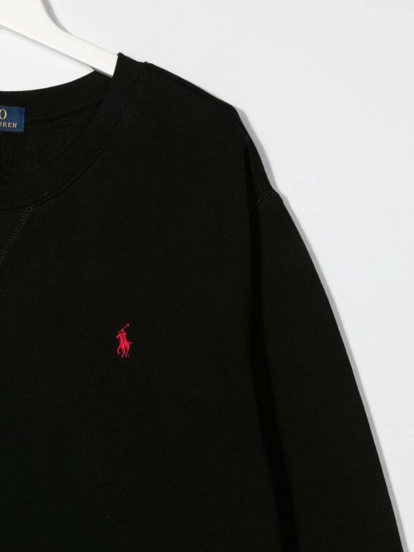 The Best Shops POLO RALPH LAUREN: Strickpullover mit Rundhalsausschnitt - Rundhalspullover - Schwarz