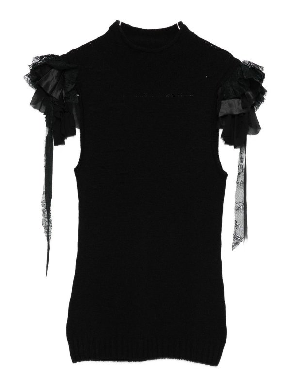 ALBERTA FERRETTI: Tops y camisetas sin mangas - Top - Negro