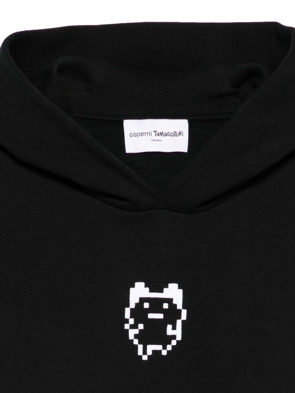 COPERNI: Sweatshirts & Sweaters online - X Tamagoci Hoodie In Black Cotton