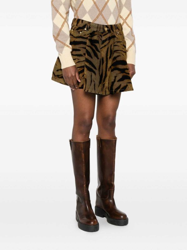 GANNI: ニーレングススカート＆ミディ丈 online - 膝丈/ミディスカート - ブラウン