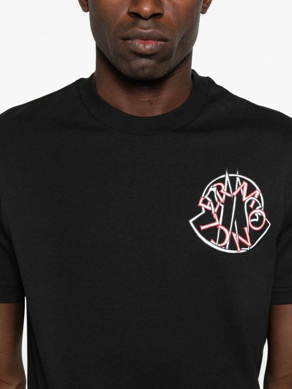 T-Shirt - Schwarz shop online: MONCLER