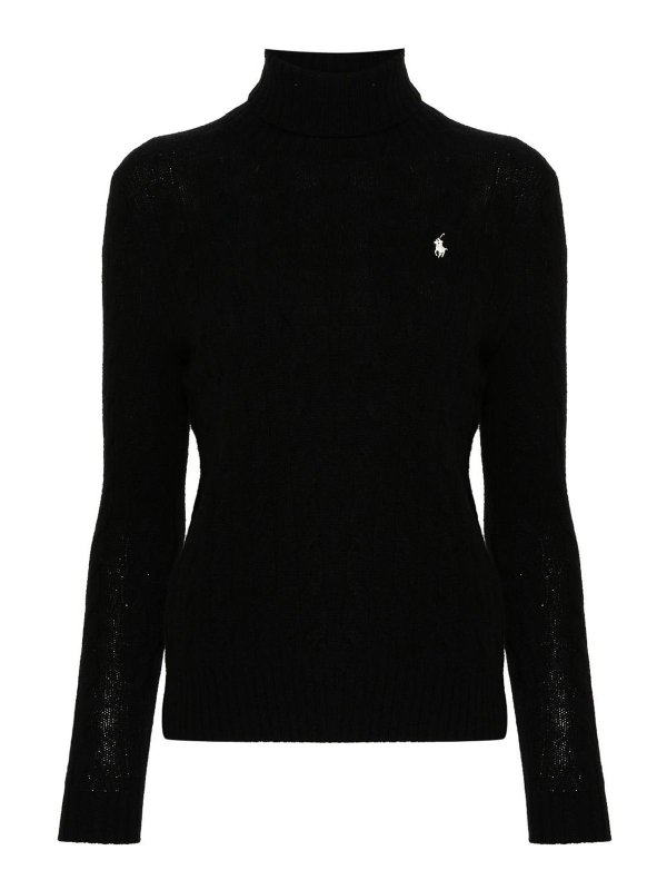POLO RALPH LAUREN: crew necks - Embroidered Logo Turtleneck Sweater