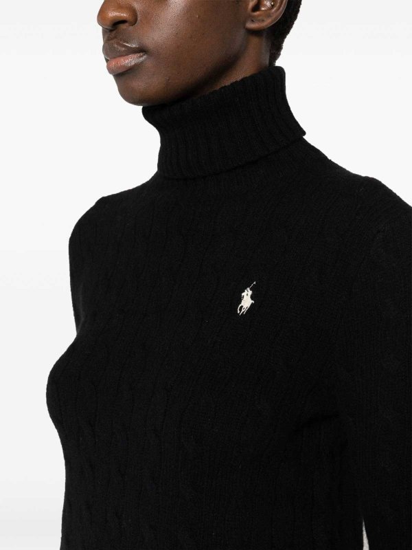 The Best Shops POLO RALPH LAUREN: crew necks - Embroidered Logo Turtleneck Sweater