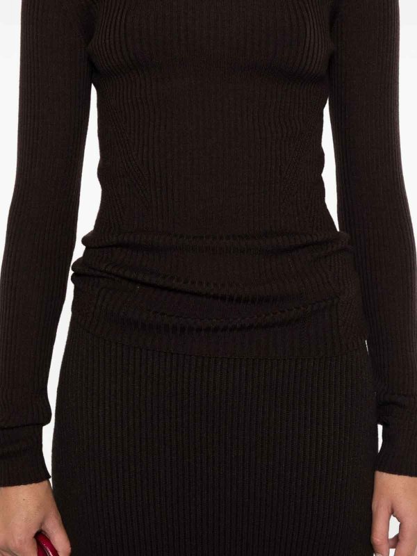 The Best Shops TWINSET: Rollkragenpullover  und Polo-Ausschnitt - Rollkragenpullover - Braun