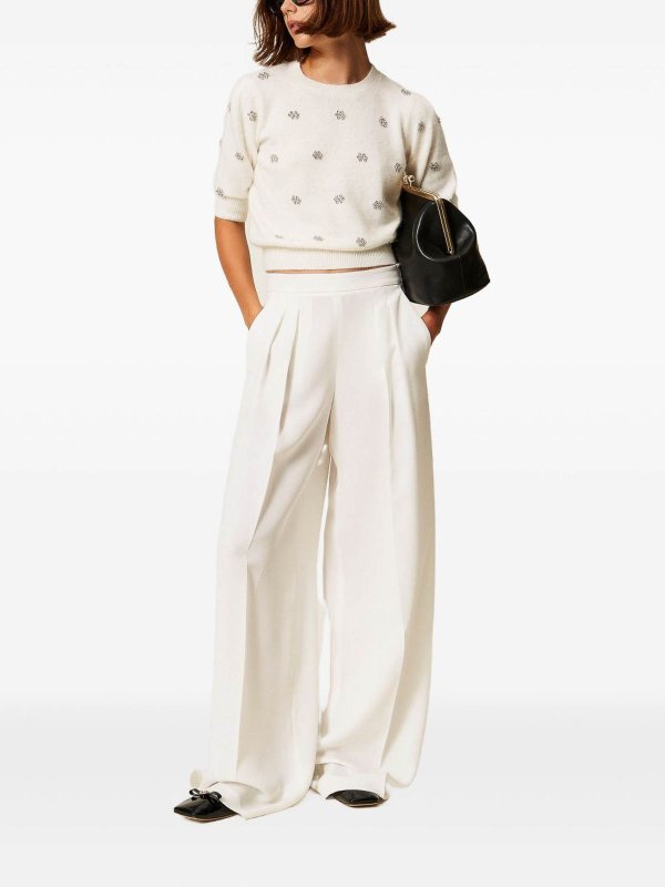 クルーネック - 白 shop online: TWINSET