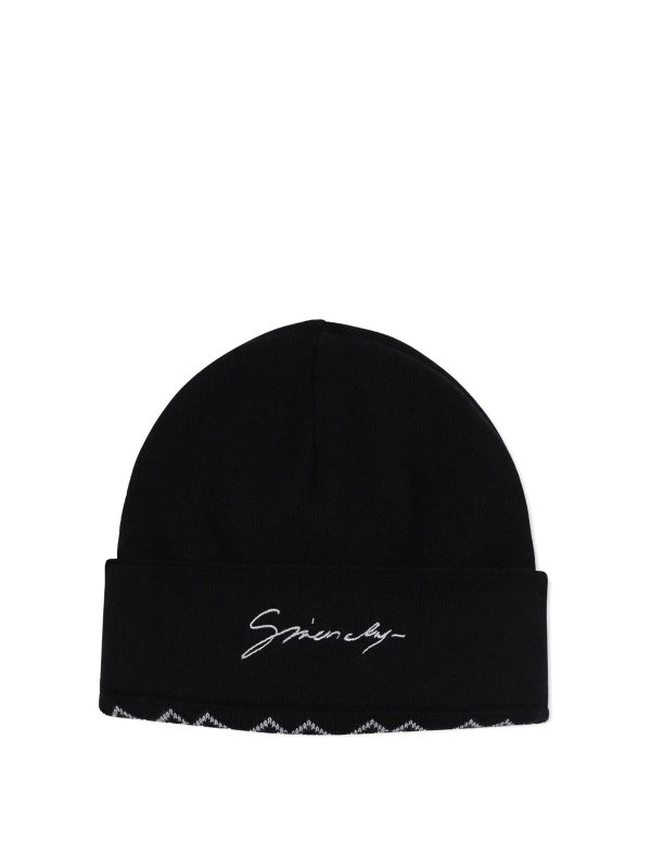 GIVENCHY: Mützen - Mütze - Schwarz