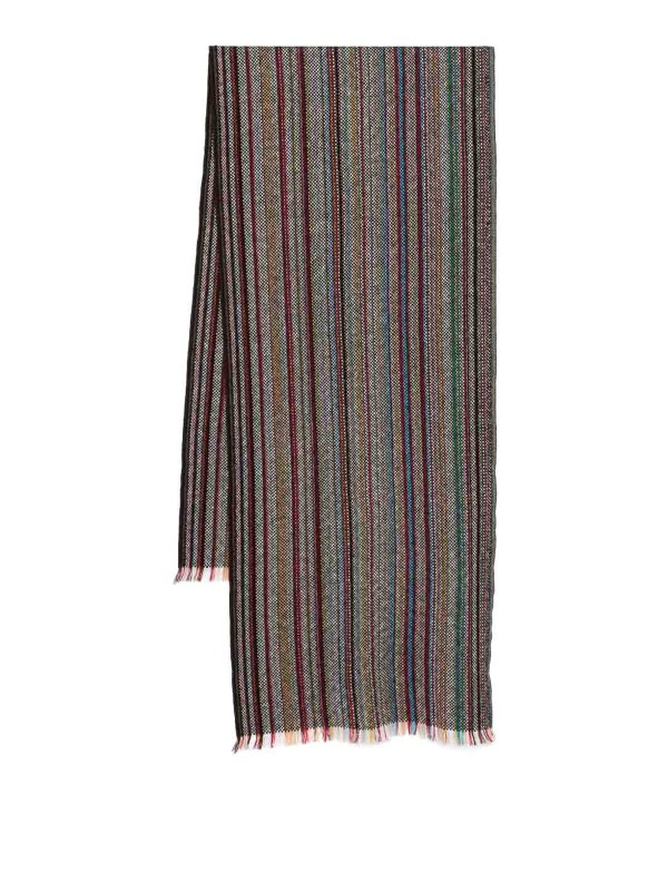 PAUL SMITH: scarves - Multicolor Scarf In Wool With Stripes
