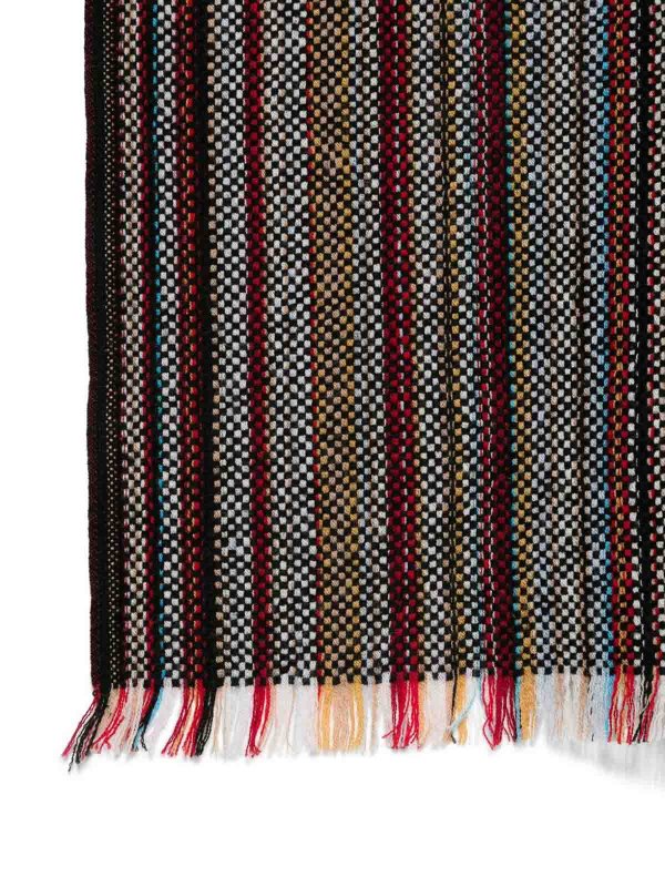 PAUL SMITH: scarves online - Multicolor Scarf In Wool With Stripes