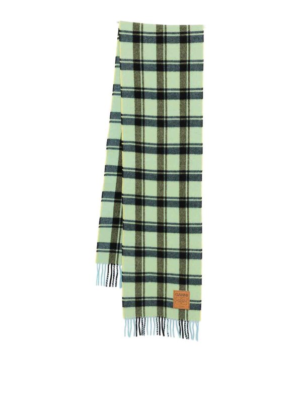 GANNI: Bufandas y pañuelos - Bufanda - Amarillo