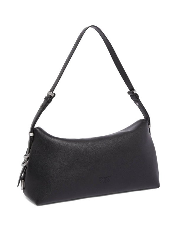 The Best Shops Pinko: shoulder bags - Shoulder Bag  In Black Leather