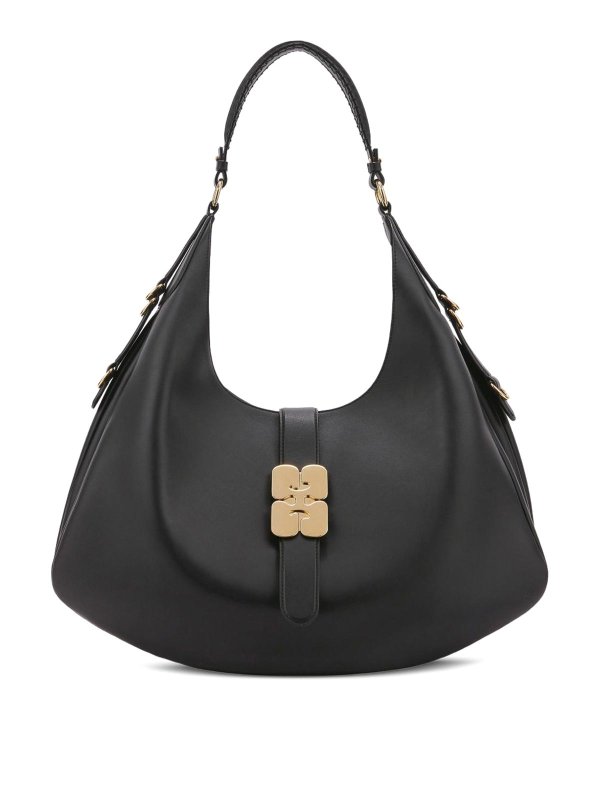 GANNI: ショルダーバッグ - ショルダーバッグ - 黒