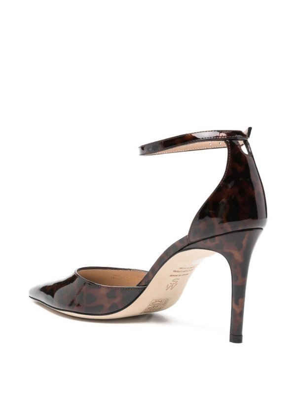 The Best Shops Stuart Weitzman: court shoes - Leopard Print Ankle Strap Pumps