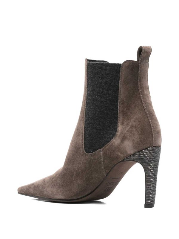 BRUNELLO CUCINELLI: ankle boots online - Suede Calfskin Ankle Boots