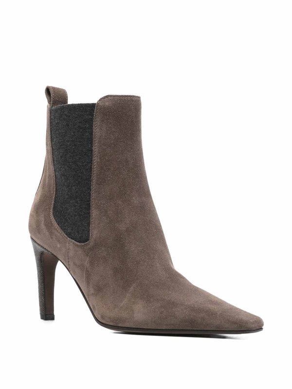 Suede Calfskin Ankle Boots shop online: BRUNELLO CUCINELLI