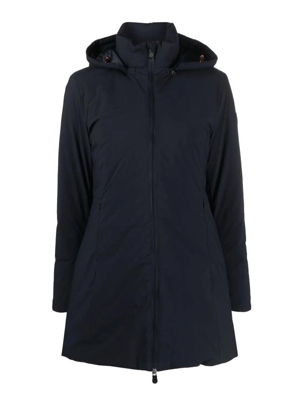 Save The Duck: Knielange Mäntel - Knielanger Mantel - Blau