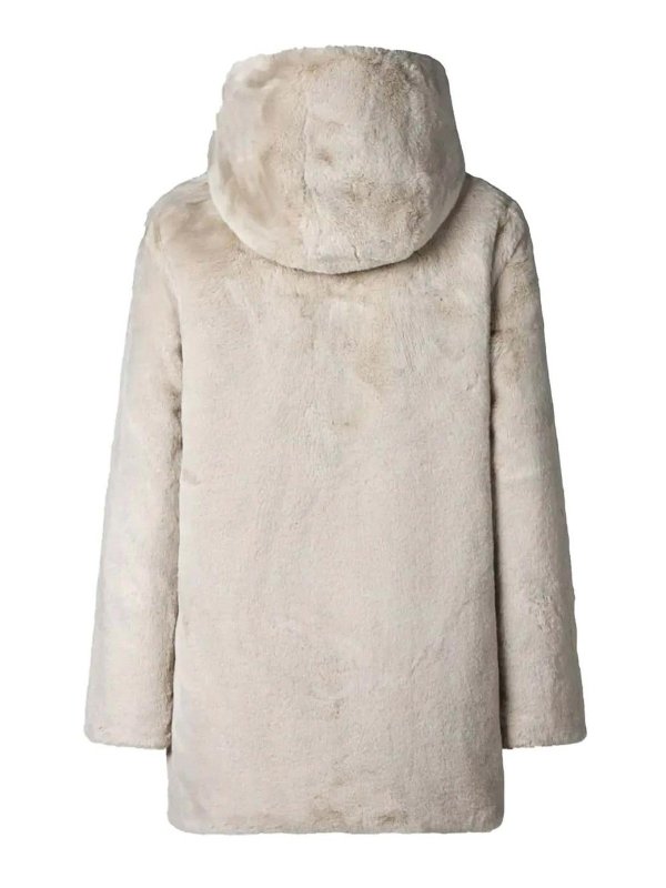 Save The Duck: knee length coats online - Bridget Hooded Coat