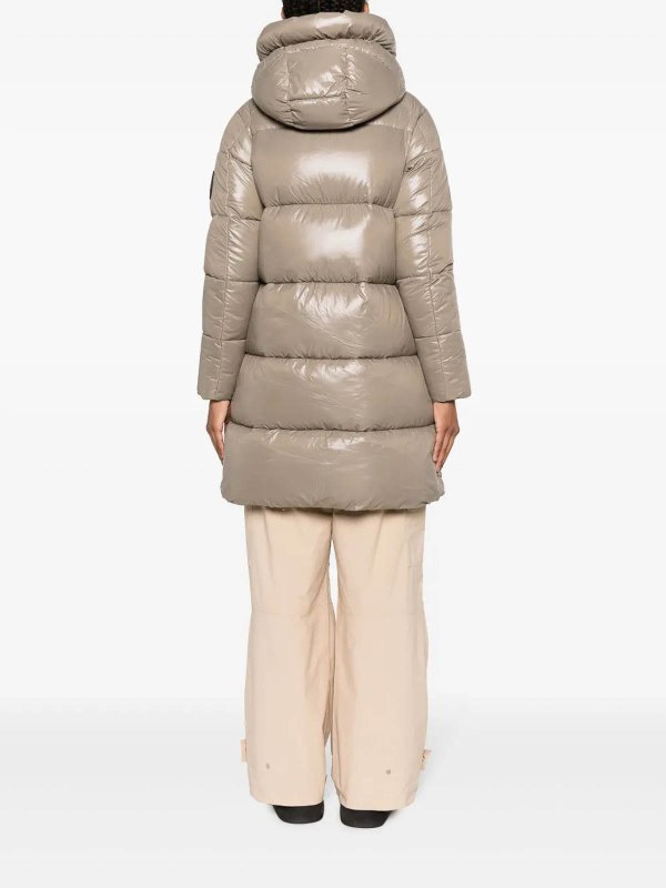 The Best Shops Save The Duck: padded coats - Isabel Coat Hoodie Grey