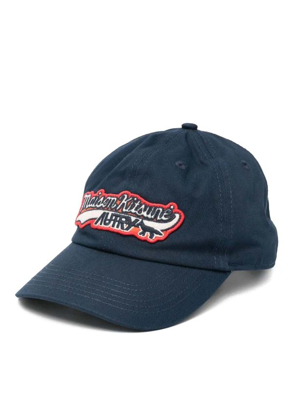 AUTRY: hats & caps - Caps Main Unic M Kitsune Blue