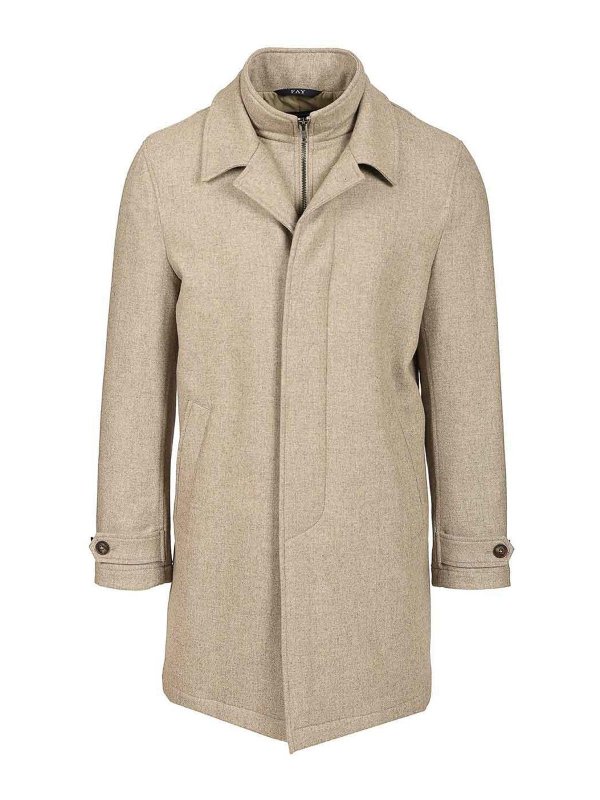 FAY: cappotti al ginocchio - Easy Morning Coat in Flannel card