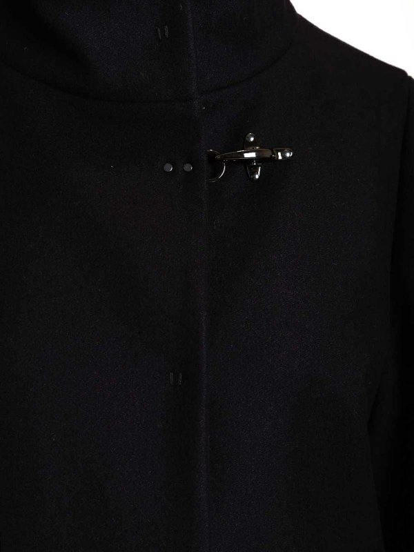 膝丈コート - ブルー shop online: FAY