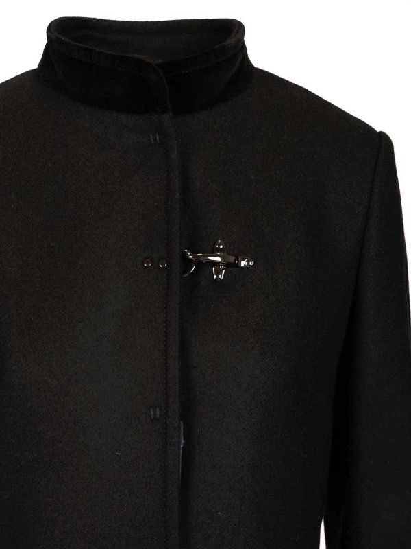 Abrigo Midi - Negro shop online: FAY