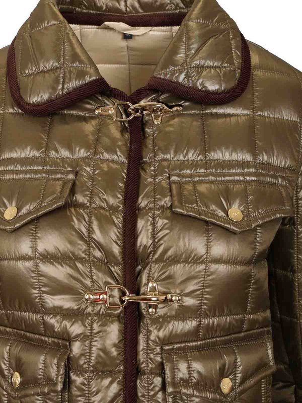 3 Ganci Quilted Jacket shop online: FAY