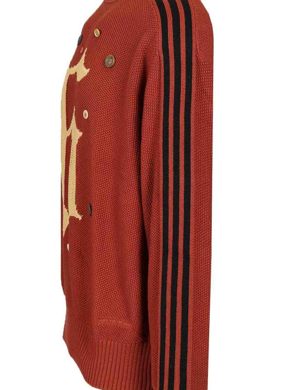 The Best Shops ADIDAS: Strickpullover mit Rundhalsausschnitt - Rundhalspullover - Rot