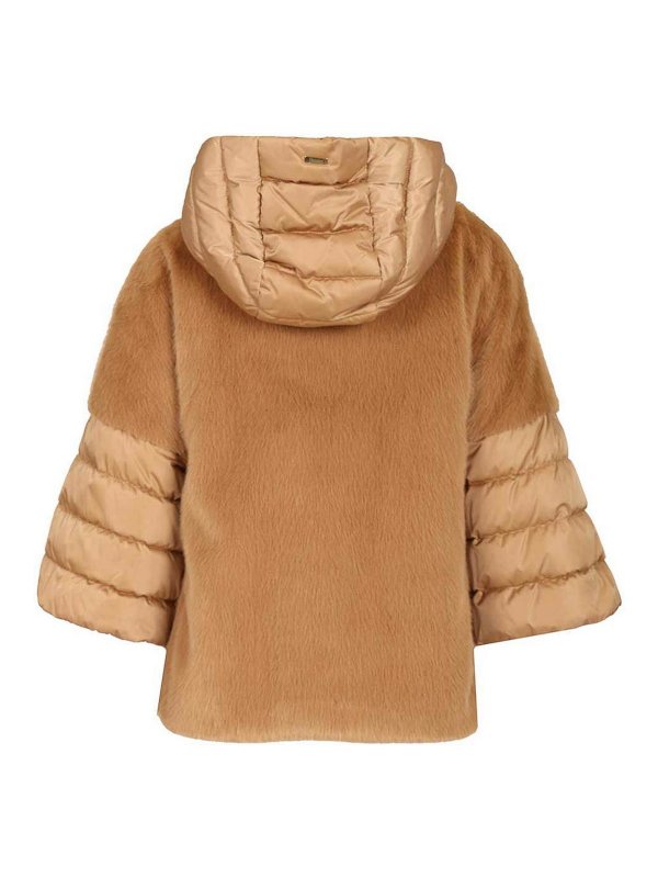 HERNO: padded coats online - Satin Cape