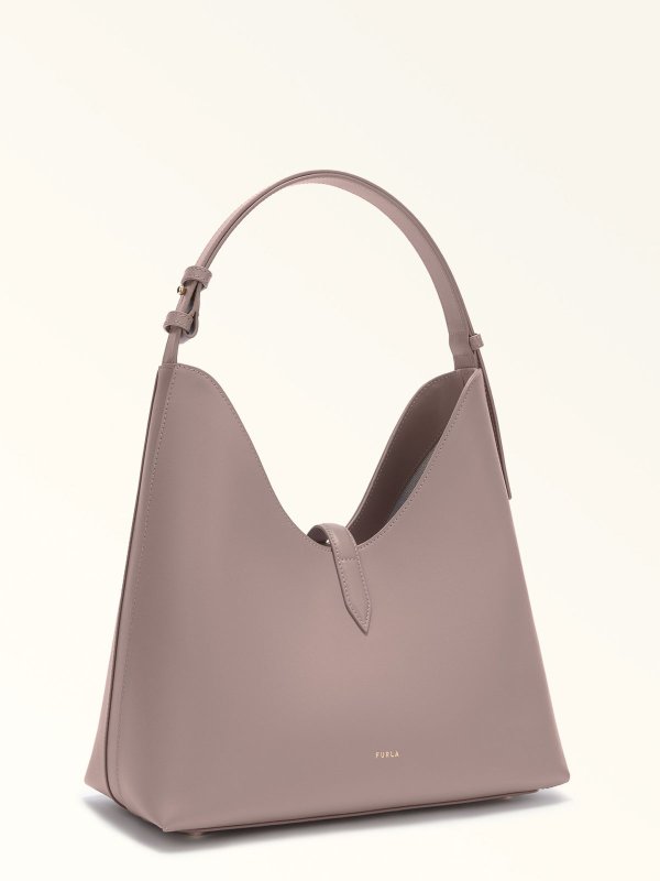 Shoulder bag drop m in Tortora color leather shop online: FURLA