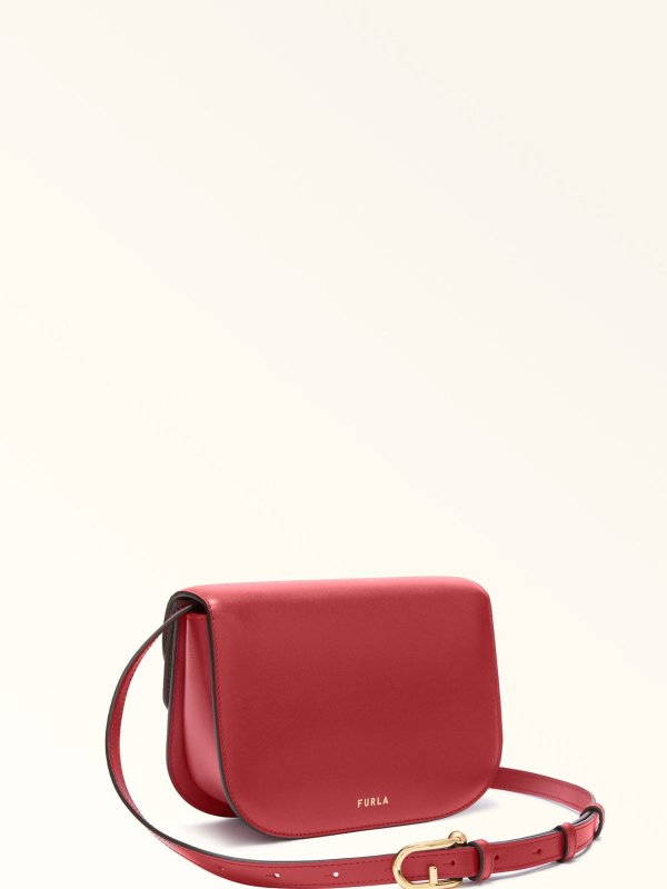 Mini leather sphere crossbody bag shop online: FURLA