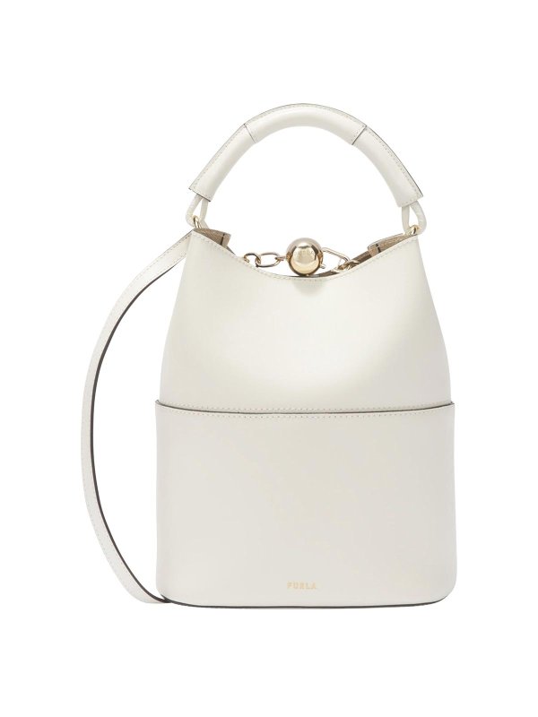 FURLA: バケットバッグ - バケットバッグ - 白