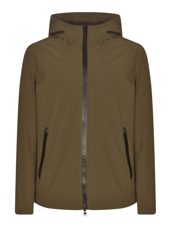 WOOLRICH: padded coats - Coats Green