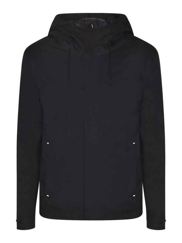 WOOLRICH: Lange Daunenmäntel - Daunenmantel - Blau