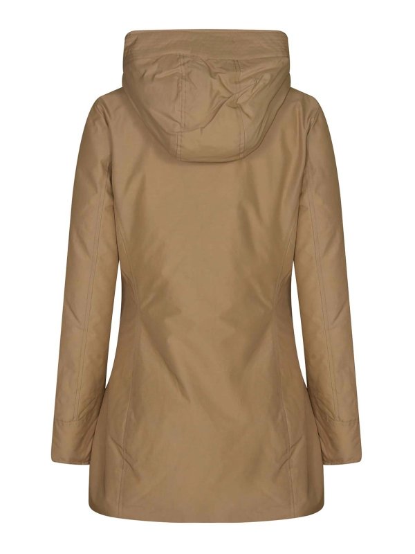 WOOLRICH: padded coats online - Coats Brown