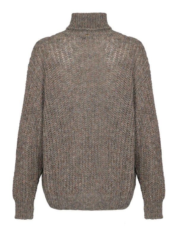 HERNO: Strickpullover mit Rundhalsausschnitt online - Rundhalspullover - Grau