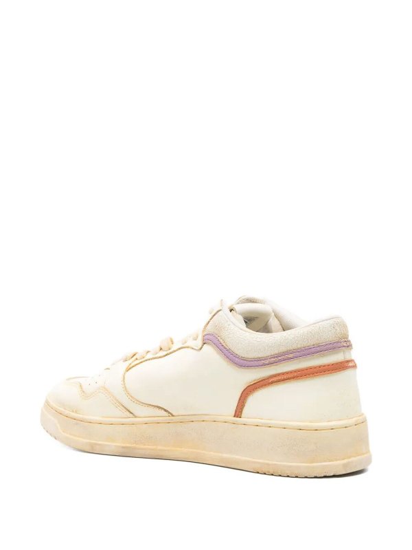 AUTRY: sneakers online - Sneaker in pelle vintage a media ovest