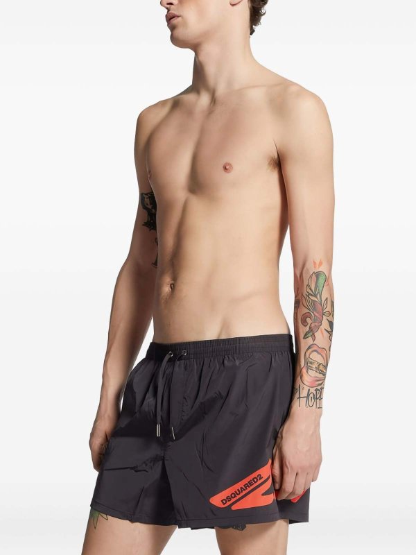 DSQUARED2: Bañadores y boxer de baño online - Boxers De Baño - Negro