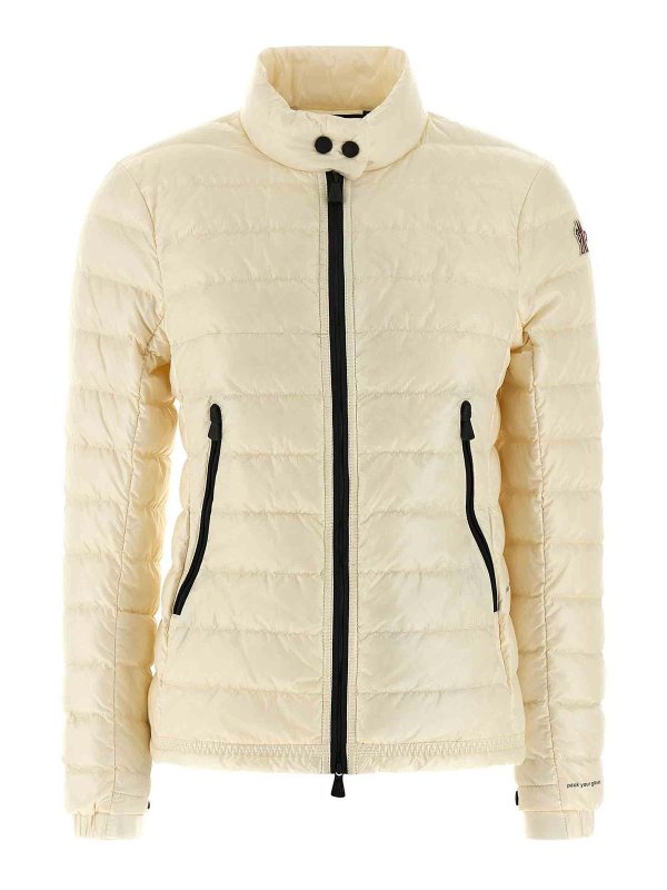 MONCLER: Kurze Daunenjacken - Daunenjacke - Beige