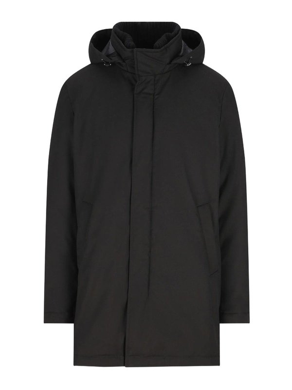 HERNO: ダウン・ハイテクコート - ダウンコート - 黒