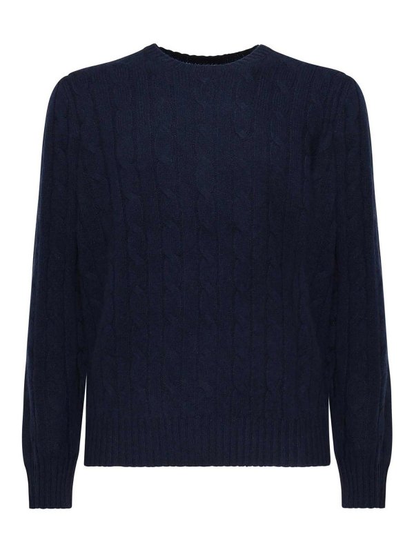 POLO RALPH LAUREN: クルーネック - クルーネック - ブルー