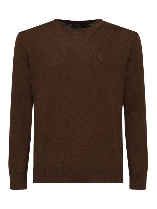 POLO RALPH LAUREN: クルーネック - クルーネック - ブラウン